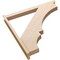 Ekena Millwork 5 1/2-in W x 48-in D x 48-in H Balboa Slat Rough Cedar Woodgrain TimberThane Outlooker, Primed Tan OUTUR055X48X48BOA24RCPR - alternate 6